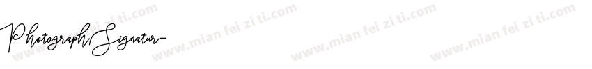 Photograph Signatur字体转换